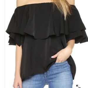 MLM off-shoulder black blouse